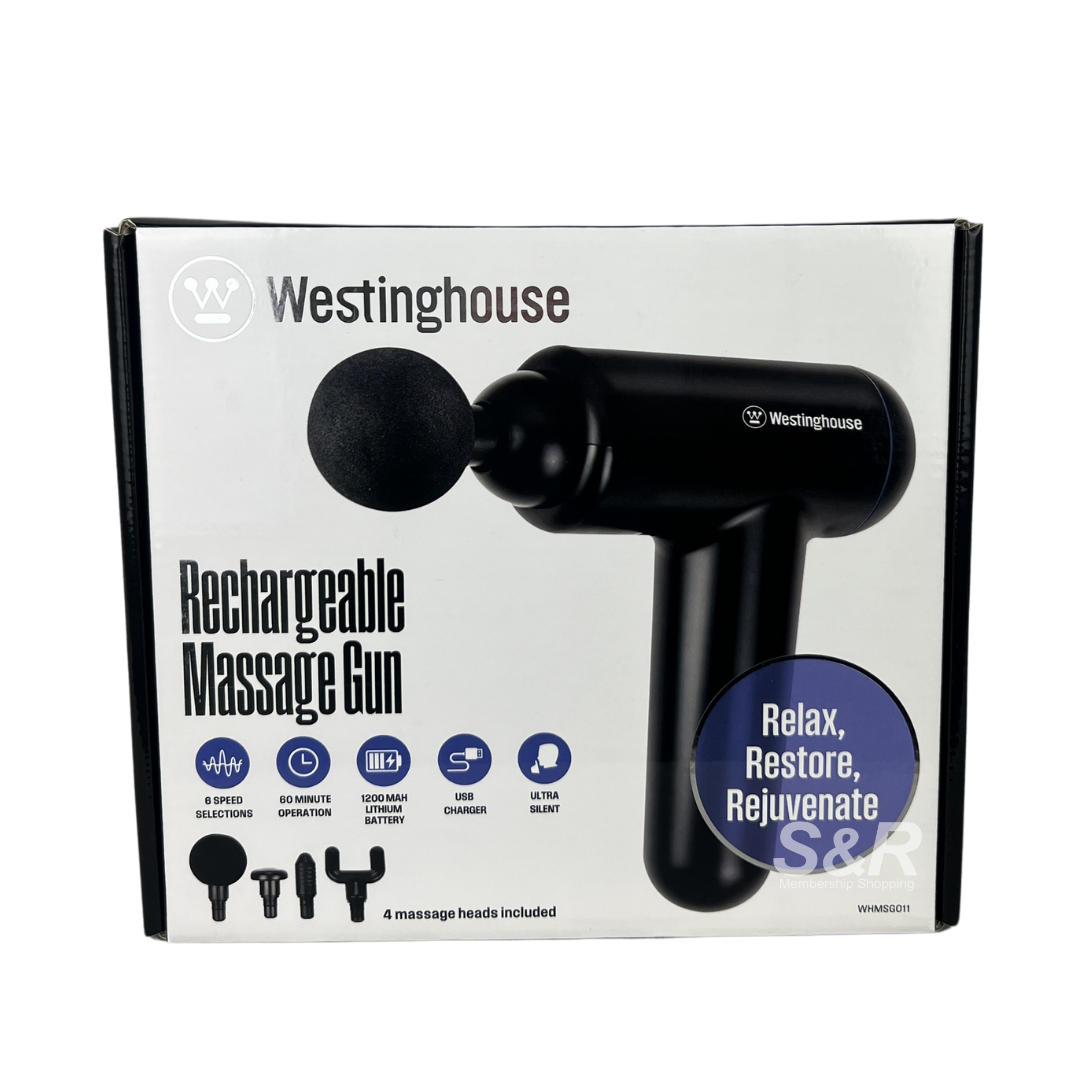 Westinghouse Rechargeable Massage Gun with 4 Massage Heads Westinghouse Rechargeable Massage Gun with 4 Massage Heads